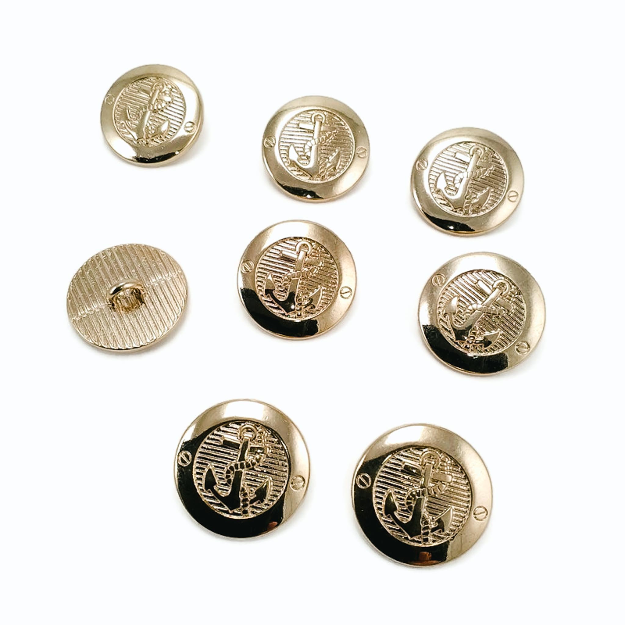 Gold buttons on sale